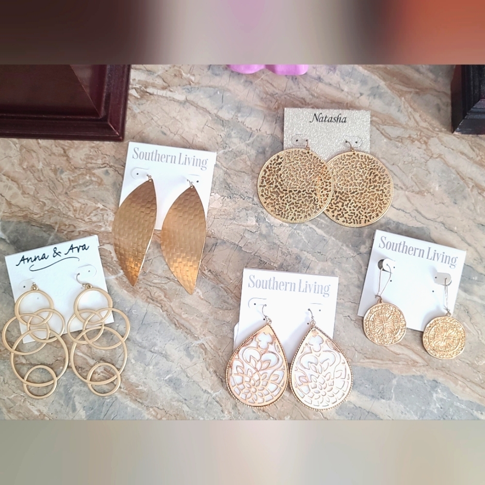 Southern Living,  Natasha, Anna & Ava Earrings.